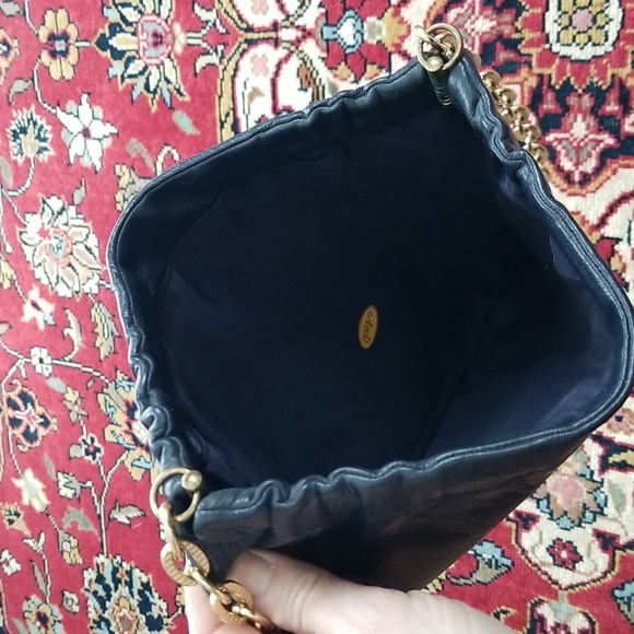 ANDE Vintage Leatherette Chain Purse Navy - Picture 4 of 4